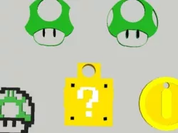Mario Themed Christmas Ornaments