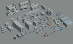 Mechanical Equipments  Revit Families 2016 3D model