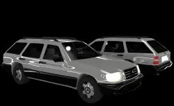 Mercedes-Benz E class W124 Kombi model 3D Low-poly  3D model