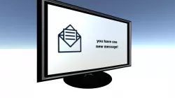 modern flat computer screen Low-poly  3D model