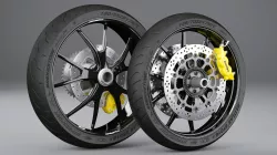 Motorcycle Wheels 3D model