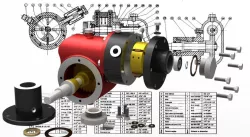 Motoredutor Pneumático (Pneumatic Motor with Speed Reducer)