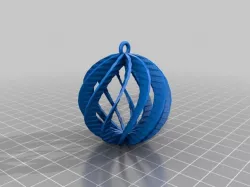 My Customized Spiral Sphere Ornament - Customizer enabled