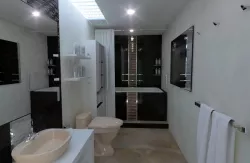 Narrow bathroom design 3D model
