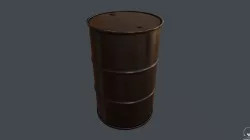 Oil drums PBR Low-poly  3D model