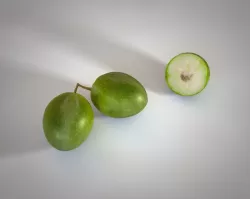 Olive raw fruit Low-poly  3D model