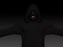 Otherworld Monk - Horror 3D Model  Low-poly  3D model