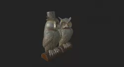 Owl Statue 3D Model 3D model