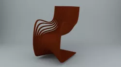 Pipo Chair  Low-poly  3D model