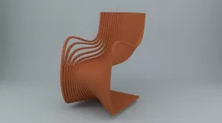 Pipo Chair Low-poly  3D model