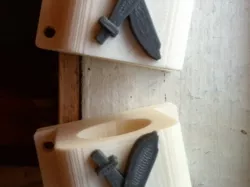 Pirate crossed cutlass curtain rod holder