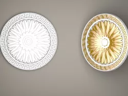 Plaster ceiling ornament ceiling medallion 3D model