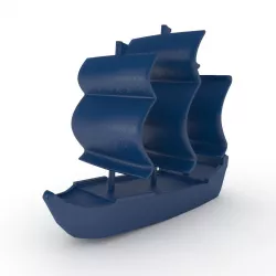 Plastic boat 3D model