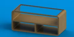 Polished Oak Coffee Table