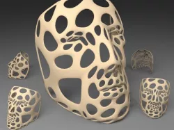 Polygon Mask - Voronoi Style (Single walled)