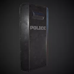 Riot Shield Low-poly  3D model