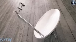 ROOF SATELLITE DISH A01 3D model
