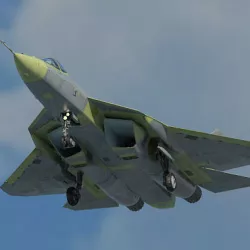 Russian Air Force Sukhoi T-50 PAK FA prototype version 3D model
