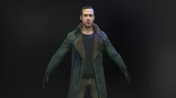 Ryan Gosling  3d model from Blade Runner 2049 Low-poly  3D model