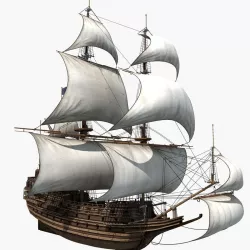 Sailboat  3D model