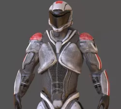 Sci fi Character  Low-poly  3D model