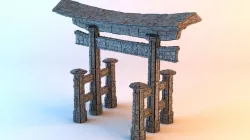 Sci-Fi Shapes - The Torii Low-poly  3D model