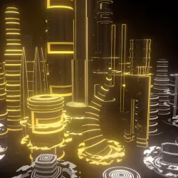 SciFi City 3D model