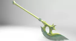 Skyrim Glass battle axe