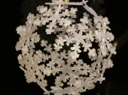 Snowflake Icosahedron Ornament