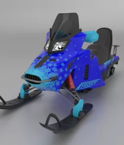 Snowmobile 3D model