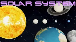 Solar System with all Planets Lowpoly Low-poly  3D model