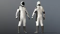 SPACESUIT SpaceX Dragon Starman 3D model