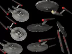 Star Trek - TOS Shipcollection - Lowpoly Low-poly  3D model