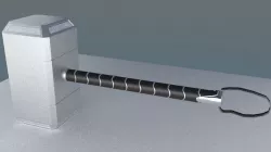 Thor Hammer Low-poly  3D model
