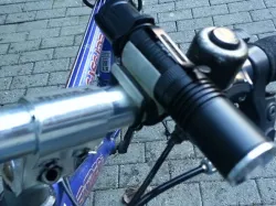 torch & lock holder for bike