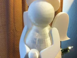 Tree Topper - German Wood Ornament Style - Angel