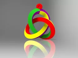 Trefoil Mobius Knot ornament