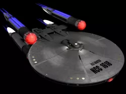 USS Galactica Star Trek Ship 3D model