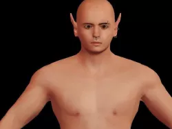 warrior young Boy Low-poly  3D model