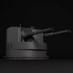 Warship Turret 3D model