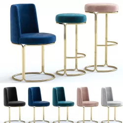 West Elm Cora Chairs 3D model