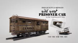 Wild West Prisoner Car 3D model