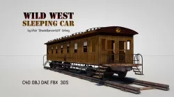 Wild West Sleeping Car 3D model