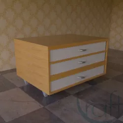 Wooden Cabinet  3D model