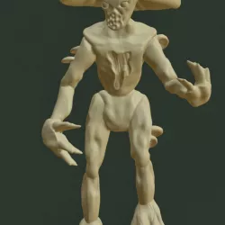 $1.99Mushroom Humanoid Miniature - PRESUPPORTED - D&D 28mm & 32mm