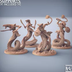 $12.00Nagarot Crawlers - 4 Modulars Units + Giant Snakes (Maneater Nagarots)