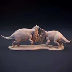 $12.00Pachyrhinosaurus fighting