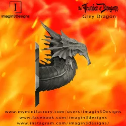$12.00PRE-SUPPORTED Hayiz'kathix -Demon of the Mist- The Grey Dragon
