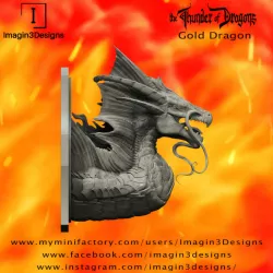 $12.00PRE-SUPPORTED Voshaz'imagog -Bringer of the Golden Dawn- The Gold Dragon