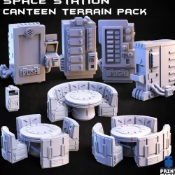 $13.50Space Station Canteen - Sci-Fi Terrain Pack - In Orbit Collection